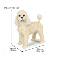 Poodle Figurine Whimsical Poodle Statue Long-Lasting for Living Room, Entryway