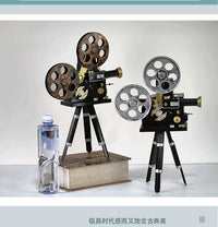 老式放映机复古道具模型摆件怀旧老物件摄影金属手工艺家居装饰品