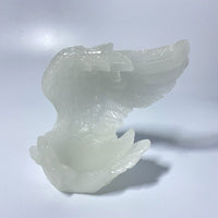 水晶球底座托首饰饰品收纳盒天使贝壳羽毛创意工艺品树脂摆件