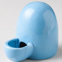 Ceramic Dog Bowl Set with Stand, No Spill Bowls, Raised Water Bowl, Glossy Finish, Easy Clean for Tidy Eating