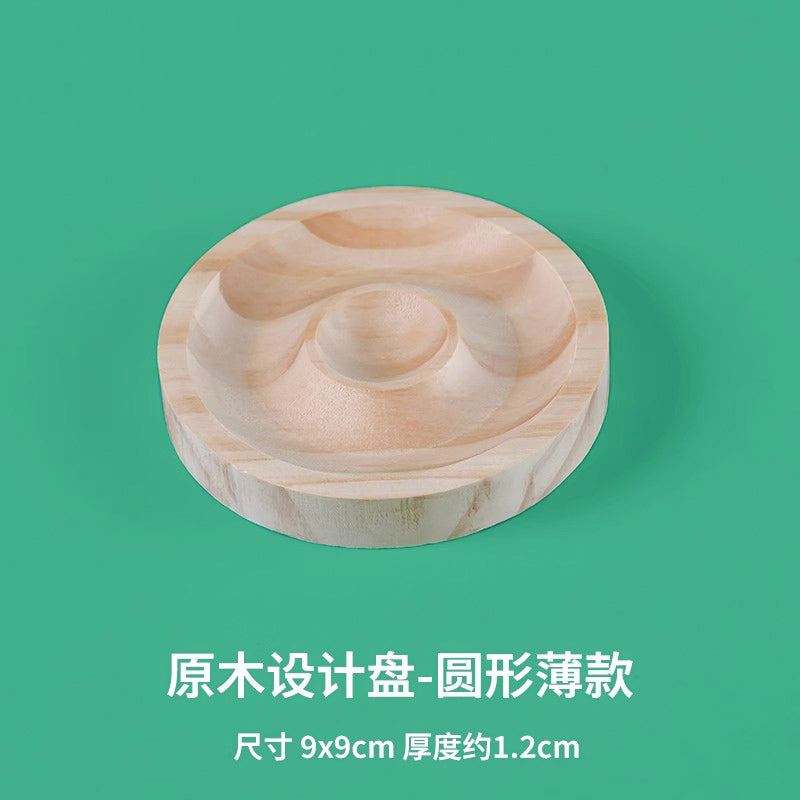 手串展示架串珠盘手作diy水晶手链收纳珠串托盘摆放实木拍照道具