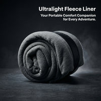 Fleece Sleeping Bag Liner Lightweight, Double-Sided Warm Camping Liner, for Host #variant:Grey