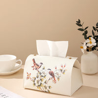 New Chinese Style Light Luxury Leather Tissue Box for Living Room and Office