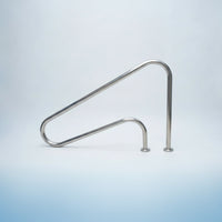 Swimming Pool Handrail 304 Stainless Steel Pool Handrail with Base Floor-Mounted