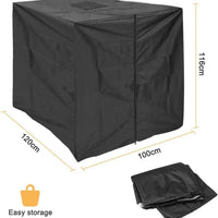 210D Oxford Cloth IBC Ton Bucket Cover 1000L Outdoor Water Tank Cover with Zipper and Lid, Waterproof, Dustproof, Heat Insulation