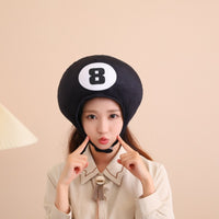 Soft Billiard Ball Mask Padded Billiard Ball Mask Lightweight Headwear Oversized for Partygoers