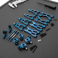 1/12 Scale RC Car Modification Kit 1/12 Scale Car Parts Easy Installation Aluminum Shock Absorber System Upgrade Kit for, off-Pavement