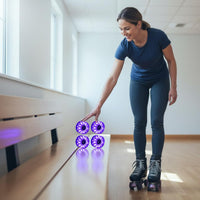 Illuminate up Four-Wheel Glide Wheel Indoor/Outdoor Illuminated Four-Wheel Glide Wheel Skating Equipment 82A Hardness Even &
