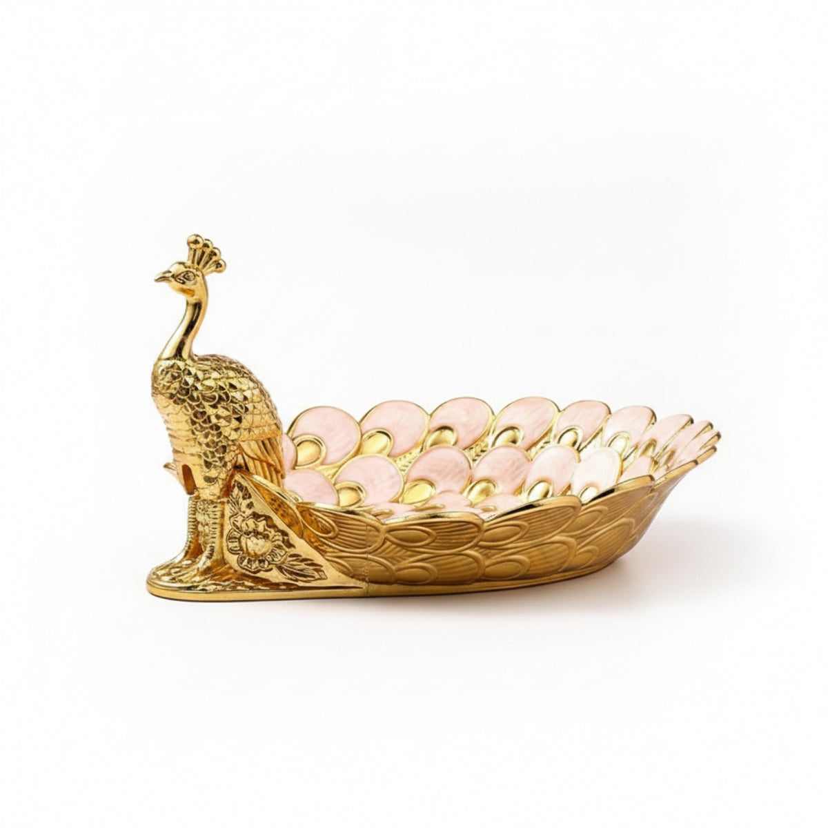 Multi-Use Peacock Fruit Tray Decorative Fruit Tray Glossy