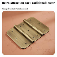 vintage brass Surface-Mount Hinge Detachable Furniture Hardware long-finaling