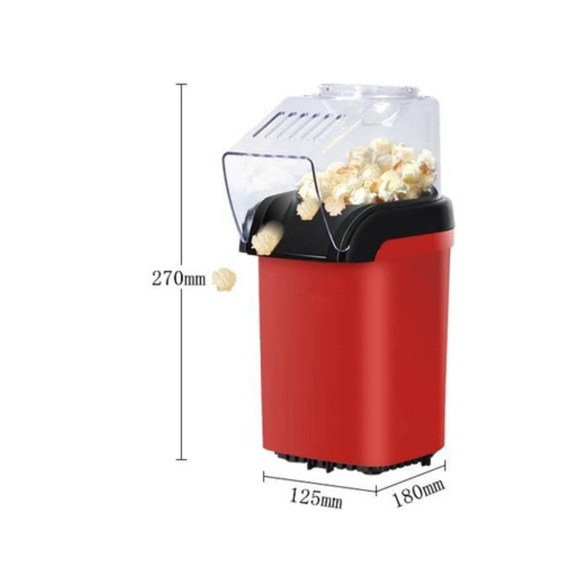 Electric Popcorn Maker Compact Popcorn Maker with Clear Cover for Movie Nights, Home