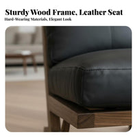 Wood Frame strap Chair Wabi-Sabi Design Indoor Furniture Retro design Comfy padding for Readers