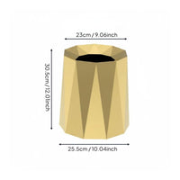 Modern Decorative Garbage Bin Nordic Design Double Layer Trash Can Large Capacity Geometric Trash Can for Living Room, Bedroom, Washroom