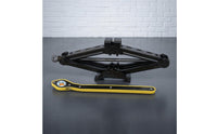 Slim-Profile Scissor Jack with Wheel Brace Folding Scissor Car Jack Portable Heavy-Duty for Motorists, Tire Changes