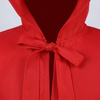 Hooded Cape Medieval Costumes, Wizard Costume Hooded Cloak, Maxi Cape for Fancy  #variant:S