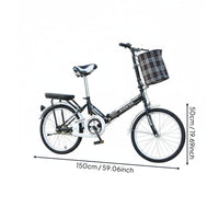 20 Inch Folding Bike Foldable Folding Cycle Installation-No-Cost for Commuting