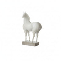 Horse Sculpture Decorative Sculpture with Base Tabletop for Living Room, Office