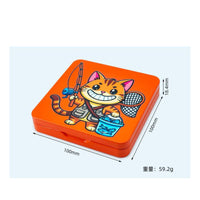 Feline Pattern Fly Box Sturdy Fly Fishing Box Easy Grip for Fishermen