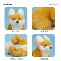 Plush Fennec Fox Toy - Realistic, Soft, for Kids 4-6 Years