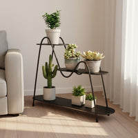 Multi-Tier Plant Stand Tiered Design Multi Levels Flower Rack Stable Frame Iron Planter Pot Holder for Balcony, Office