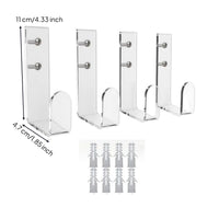 4 Pieces Vertical Championship Belt Display Rack Space-Saving Championship Belt Wall Mount Easy Install Professional for Bedroom