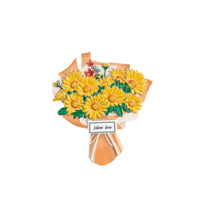 Yellow Flower Bouquet Refrigerator Clip Vibrant Resin Flower Magnets Floral