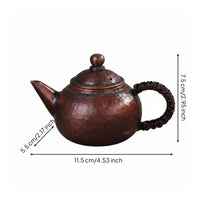 Handmade Copper Teapot Heat-Resistant Handmade Copper Kettle