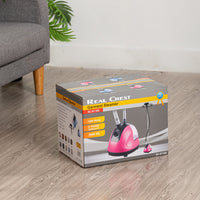 Steam Ironing Machine with Single Rod, Foldable, EU Plug
