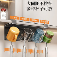 Wooden Toothbrush Holder and Cup Rack for Bathroom Mirror Cabinet - No Drilling