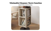 Rotating Storage Table Multi-Functional Design Rotating Cube End Table