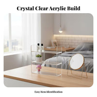 Tiered Display Shelf Multitier Design Tiered Cosmetic storage-spaceSaving