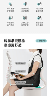 孕妇哺乳椅喂奶护腰神器座椅床上靠背椅榻榻米沙发懒人专用坐凳子 成人加大款【护腰矫姿-加固加大】经典灰
