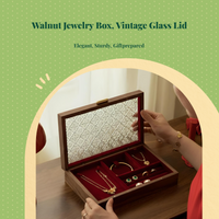 Hardwood jewelry box with plush lining