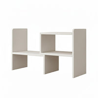 Adjustable Desktop Organizer Easy Assembly Adjustable 2-Piece Shelf Sturdy Construction
