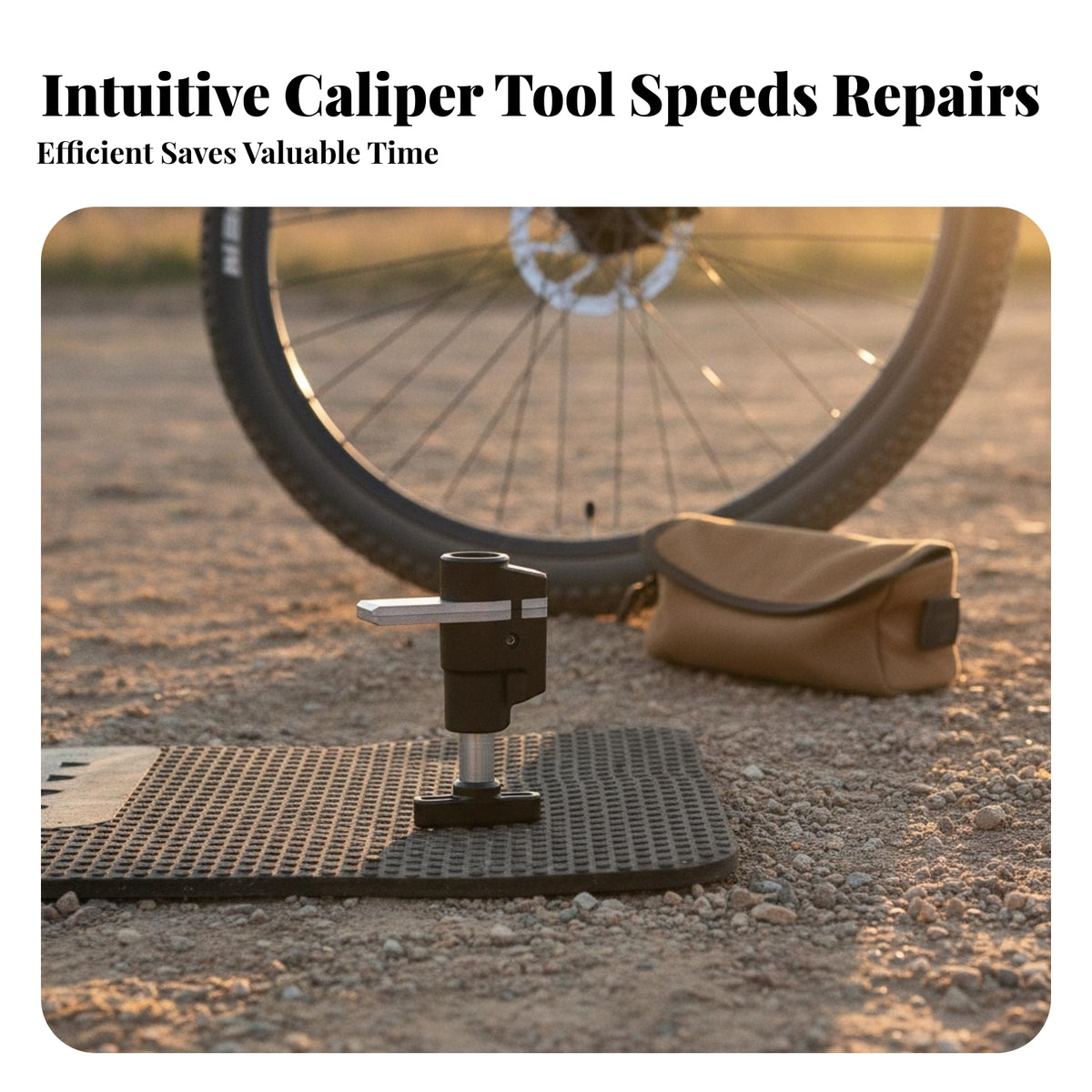 Knurled Knob hydraulic brakes Caliper Piston Reset Tool Silver Prongs Disc Brake Caliper Reset Tool