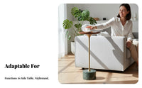 Space-Saving Design C-Shaped Side Table Minimalist and aesthetic Household Furniture Sturdy Frame Easy Assembly for Apartment Dwellers, telecommuting Workers, Living Room, Beside Sofa, Small areas, Home Office