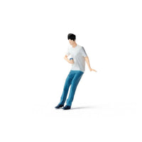 1/64 Leaning Man Figure Highly Detailed Figures Fine Workmanship Model People for Diorama, Architecture Display