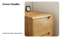 Slim Bedside Drawer Unit Space-Saving Design Nightstand Multi-Functional