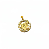 Mom Necklace Charm Micro Pave Setting Mom Heart Necklace Charm Sweet Gift