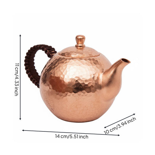 300 Ml Pure Copper Tea Kettle Copper Tea Kettle Rust-Resistant