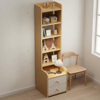Nightstand Bookshelf Combo Space Saving Design Tall Nightstand Bookshelf