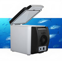 Cooling and Heating Car Cooler Warmer Compact Car Refrigerator Carry Strap Portable Fridge Warmer Cup Recesses for Home