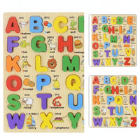 Chunky Puzzle Board with Inset Pieces Raised Wooden Learning Board Educational Wooden Peg Puzzle Colorful for Toddlers, Preschoolers, Daycare, Playroom