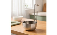Quick-Heating Stainless Steel Pot Lightweight Pot with Pouring Spout Compact Butter Warmer Small-Capacity for Camping, Rv