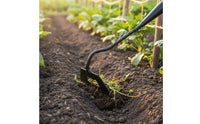 Hollow Hoe Manganese Steel Weeder Rust Resistant Long Handle Weeder for Gardeners, Vegetable Garden, Flower Beds