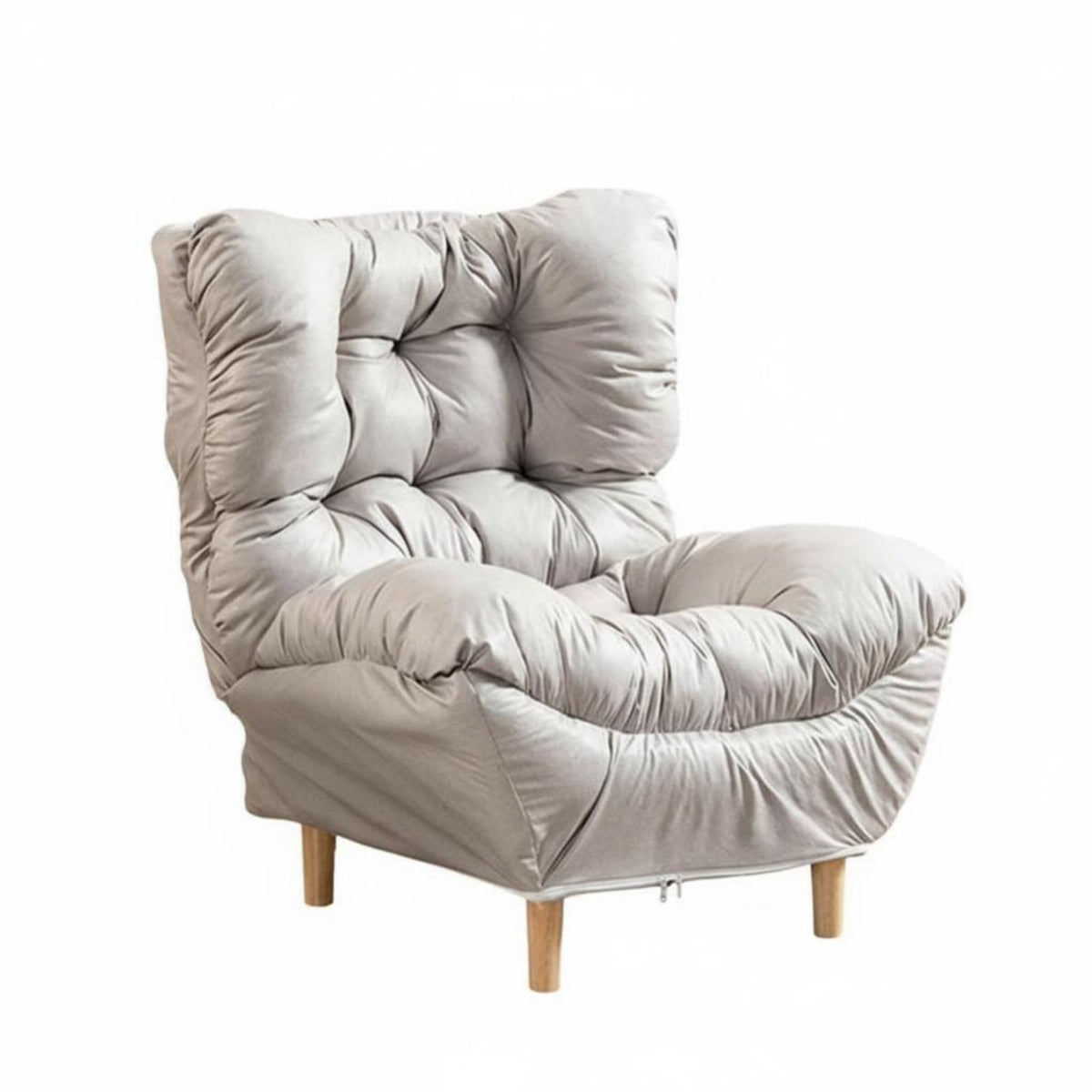 Upholstered Armchair airyLike Comfort Tufted Reclining Armchair Heavily Paddinged Versatile Use for Adults, Students, Balcony
