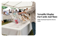 Greeting Card Display Rack Unobstructed Front Tiered Card Simple to Clean to Clean