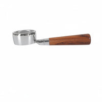 1 Piece Coffee Machine Handle Espresso Portafilter Fine Mesh Filter Alloy Wood Construction Ergonomic Grip Suitable for Home Barista Brewing