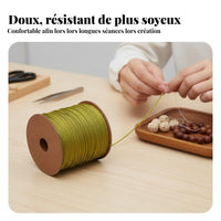 Weaving Cord, Tassel End, Non-Elastic, For Buddha Beads & DIY Crafts