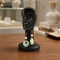 Realistic Human Ear Display Stand Pedestal Base Ear Shaped Earring Stand